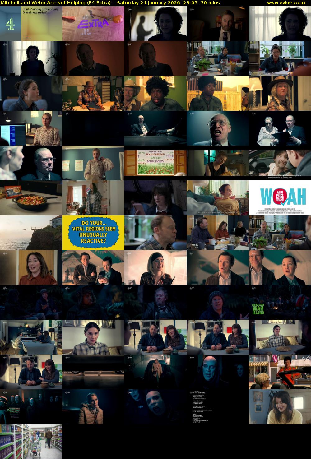 Mitchell and Webb Are Not Helping (E4 Extra) Saturday 24 January 2026 23:05 - 23:35