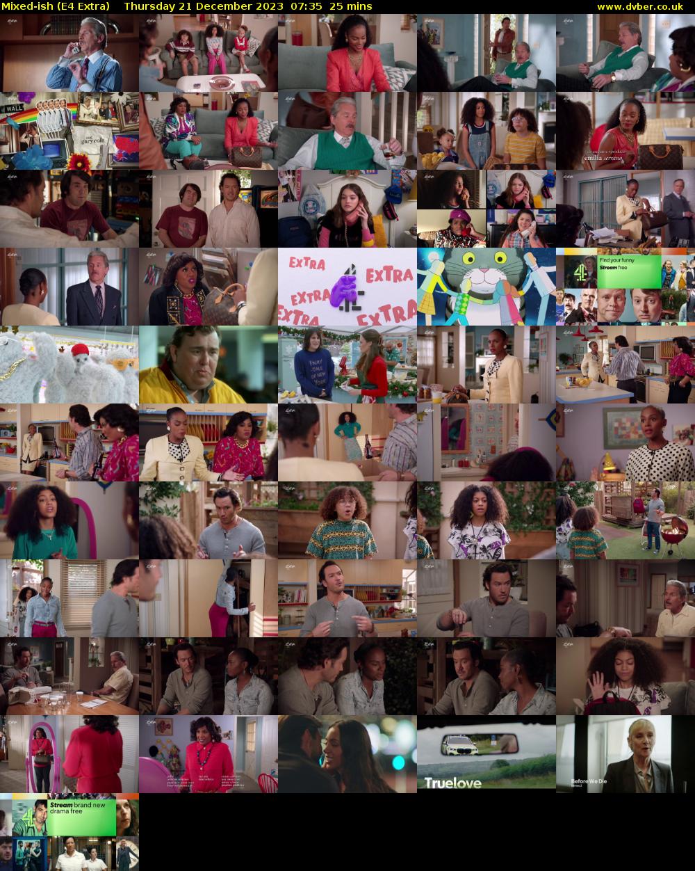 Mixed-ish (E4 Extra) Thursday 21 December 2023 07:35 - 08:00