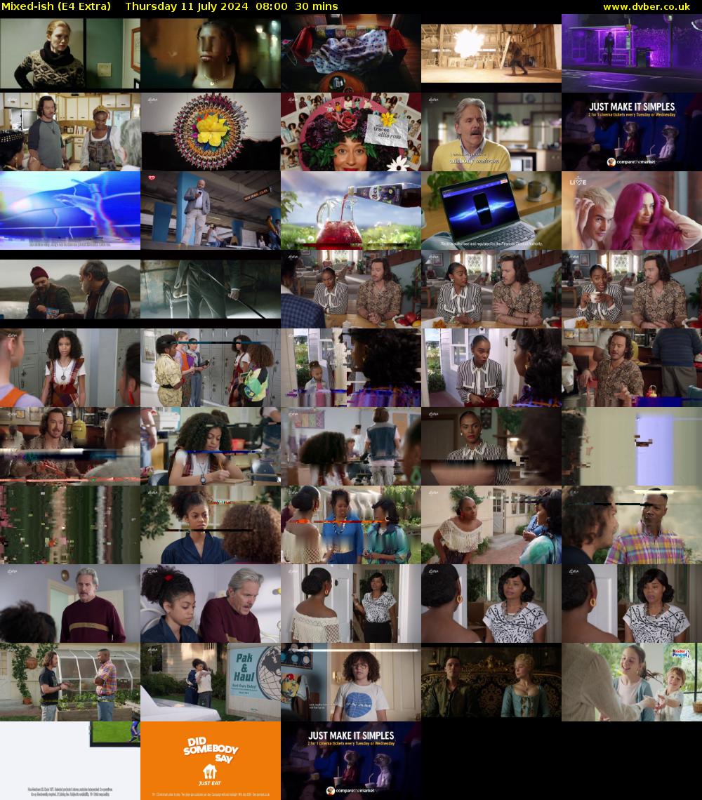 Mixed-ish (E4 Extra) Thursday 11 July 2024 08:00 - 08:30