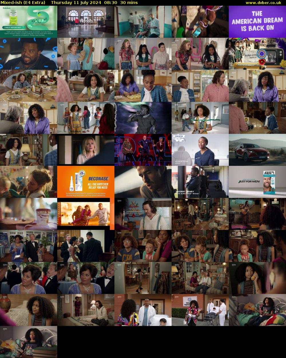 Mixed-ish (E4 Extra) Thursday 11 July 2024 08:30 - 09:00