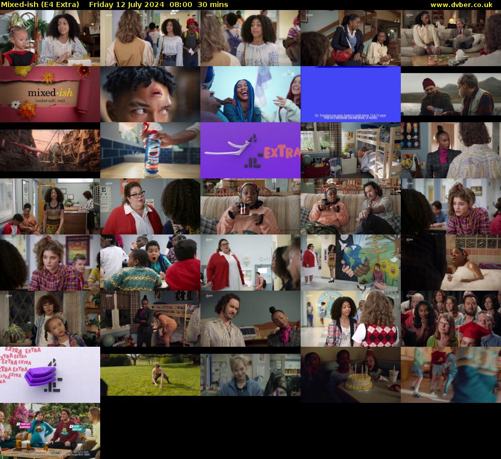 Mixed-ish (E4 Extra) Friday 12 July 2024 08:00 - 08:30
