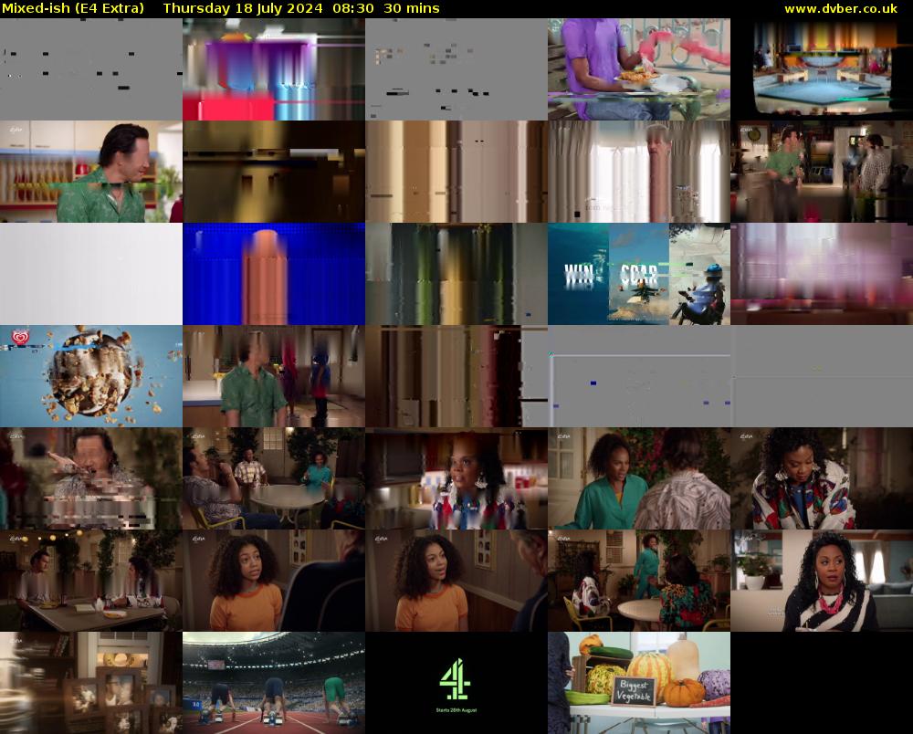 Mixed-ish (E4 Extra) Thursday 18 July 2024 08:30 - 09:00
