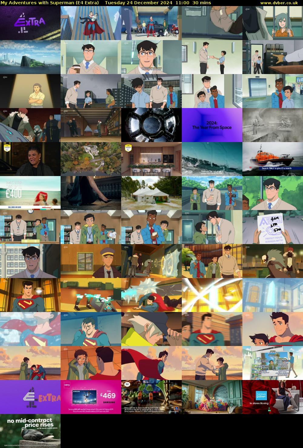 My Adventures with Superman (E4 Extra) Tuesday 24 December 2024 11:00 - 11:30