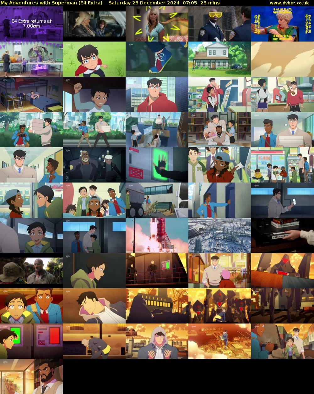 My Adventures with Superman (E4 Extra) Saturday 28 December 2024 07:05 - 07:30