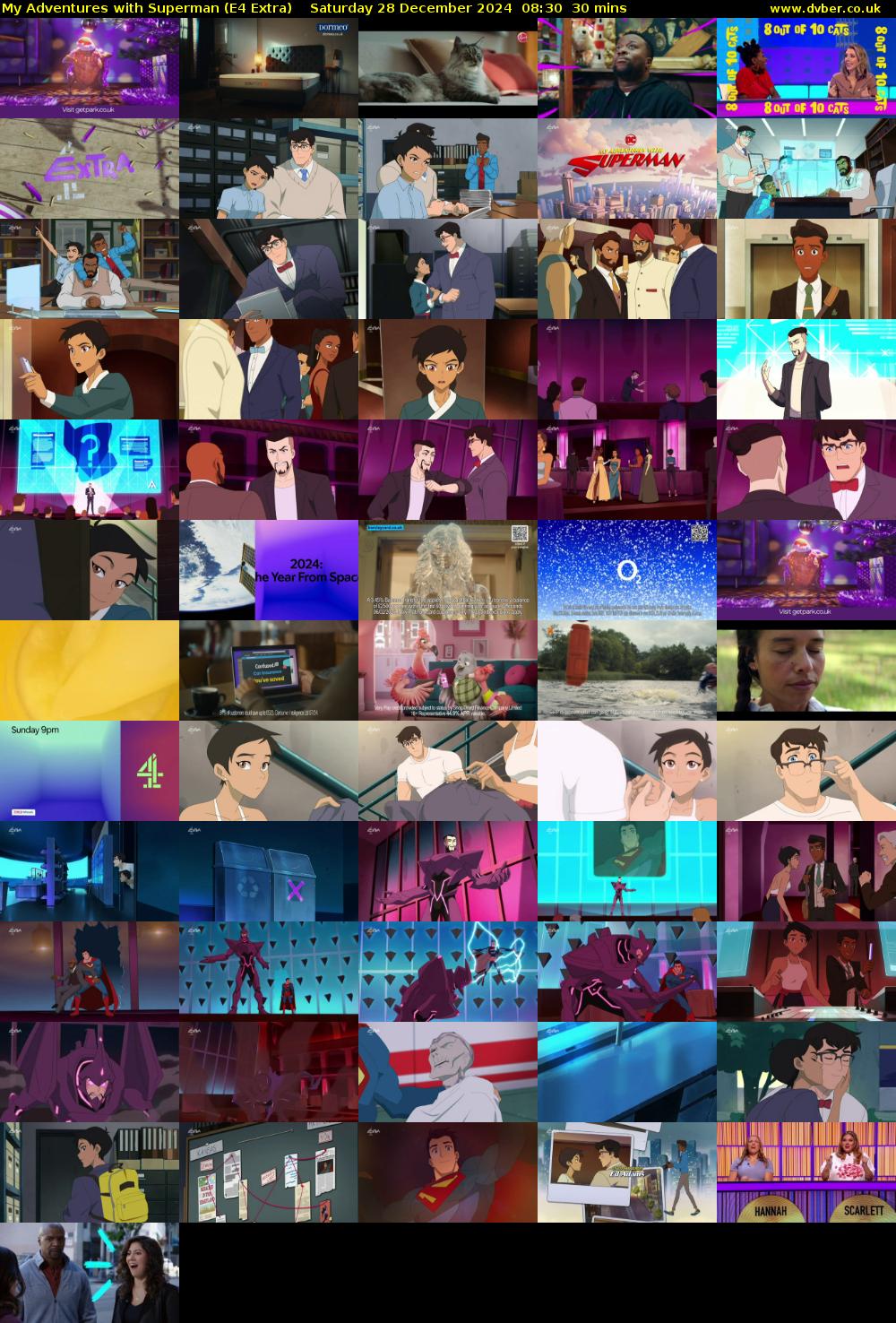 My Adventures with Superman (E4 Extra) Saturday 28 December 2024 08:30 - 09:00
