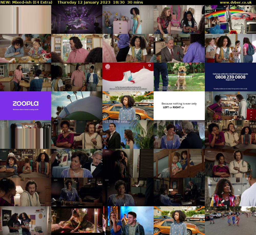 NEW: Mixed-ish (E4 Extra) Thursday 12 January 2023 18:30 - 19:00
