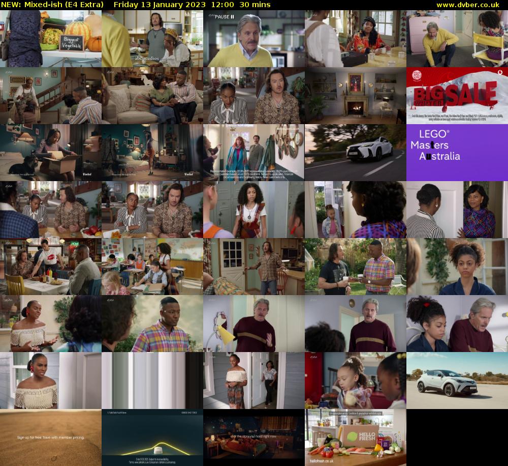 NEW: Mixed-ish (E4 Extra) Friday 13 January 2023 12:00 - 12:30