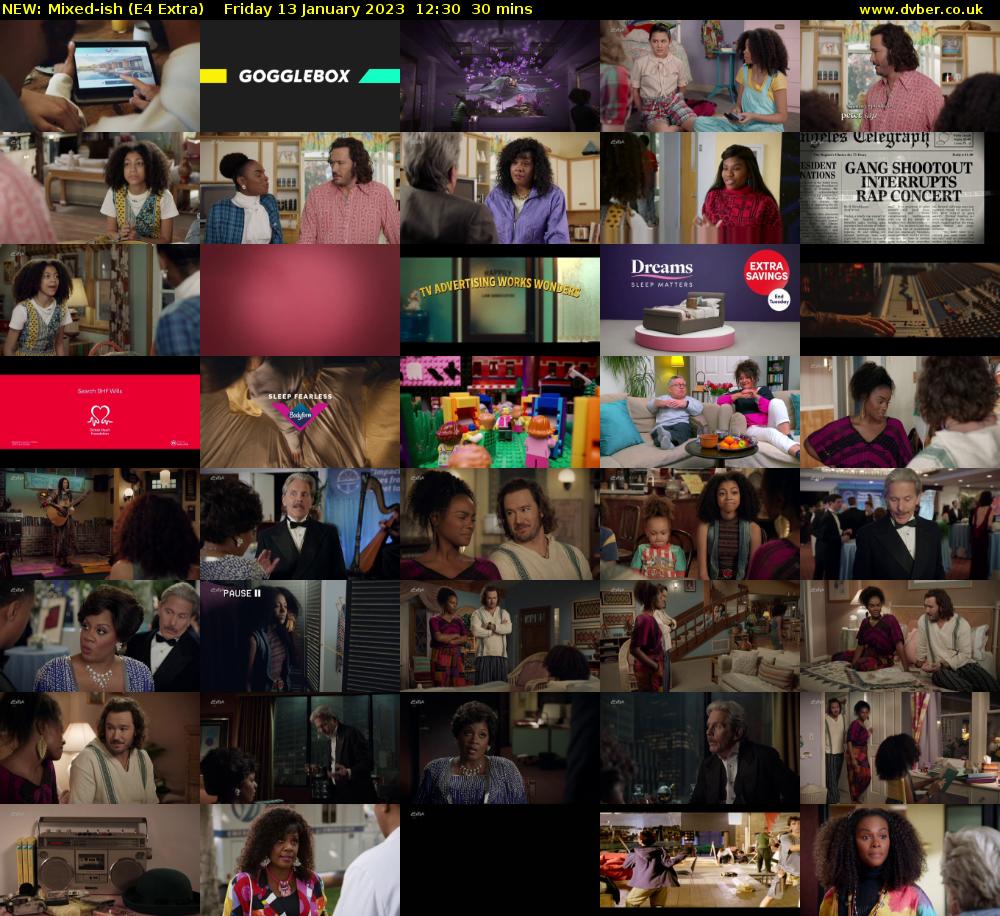 NEW: Mixed-ish (E4 Extra) Friday 13 January 2023 12:30 - 13:00