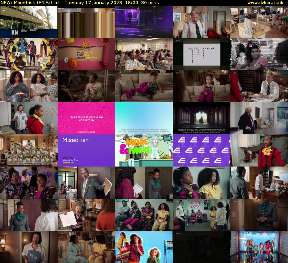 NEW: Mixed-ish (E4 Extra) Tuesday 17 January 2023 18:00 - 18:30