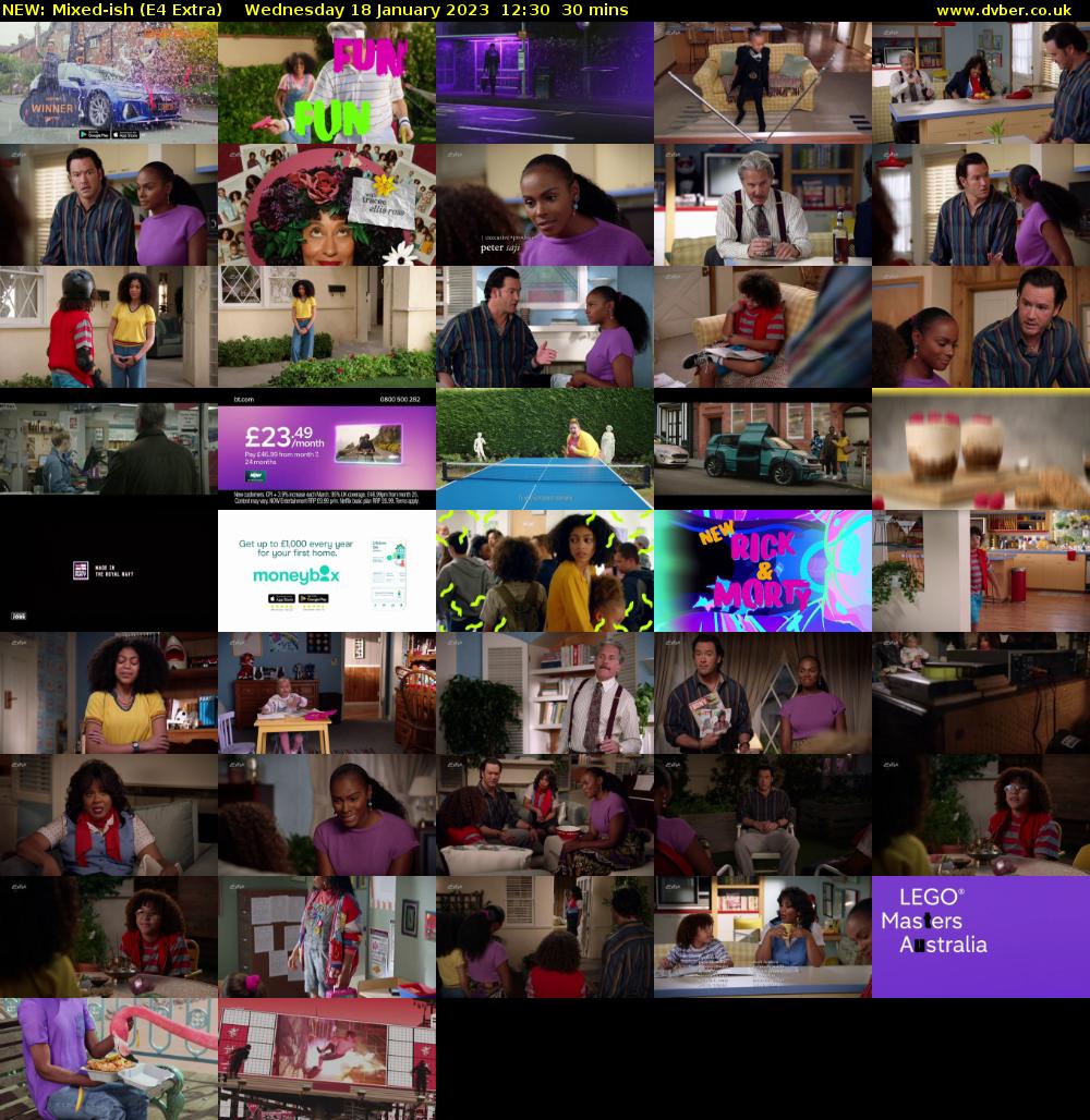 NEW: Mixed-ish (E4 Extra) Wednesday 18 January 2023 12:30 - 13:00