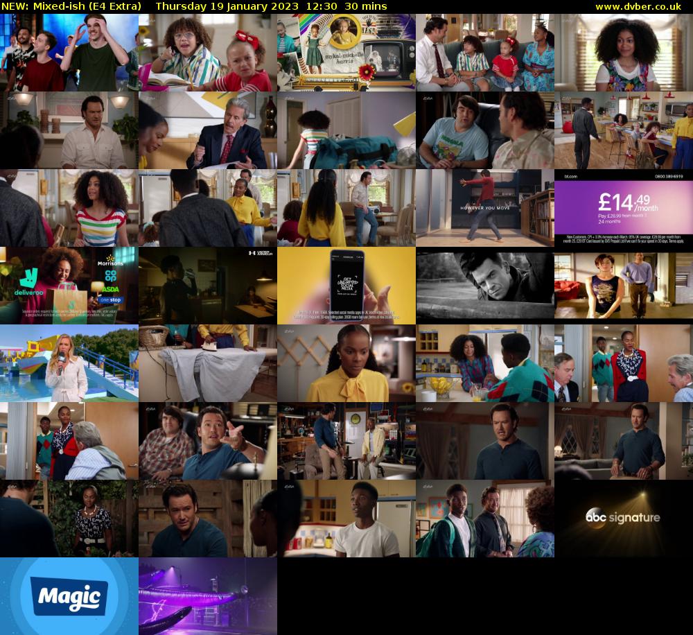 NEW: Mixed-ish (E4 Extra) Thursday 19 January 2023 12:30 - 13:00