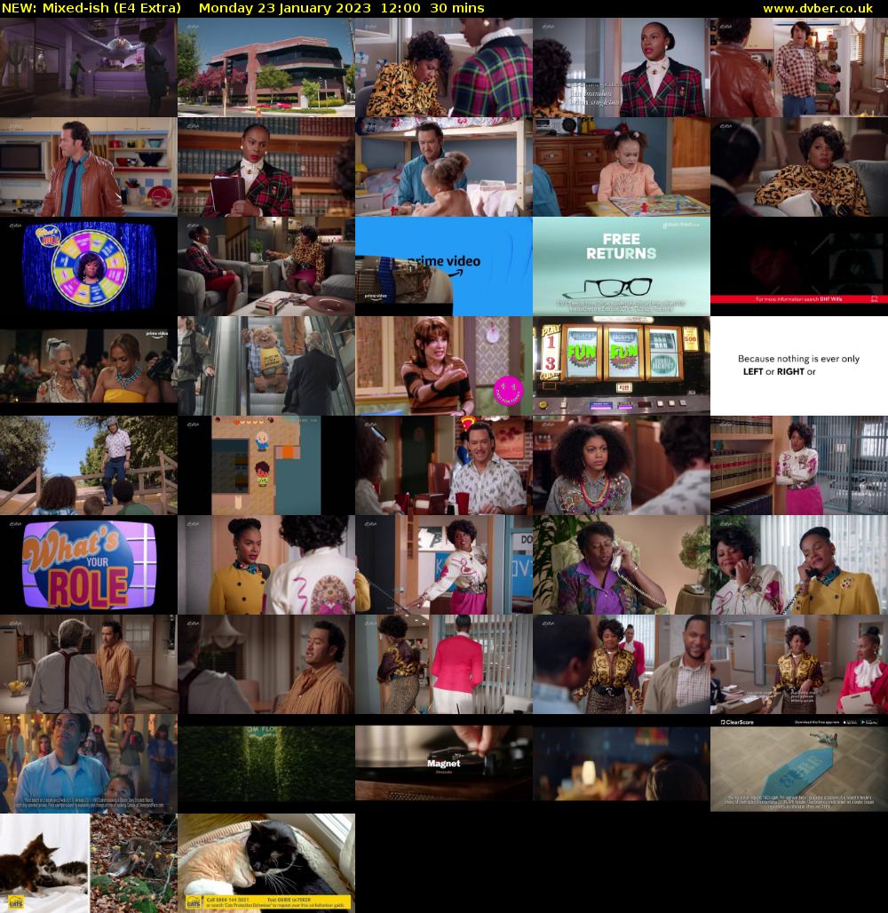 NEW: Mixed-ish (E4 Extra) Monday 23 January 2023 12:00 - 12:30