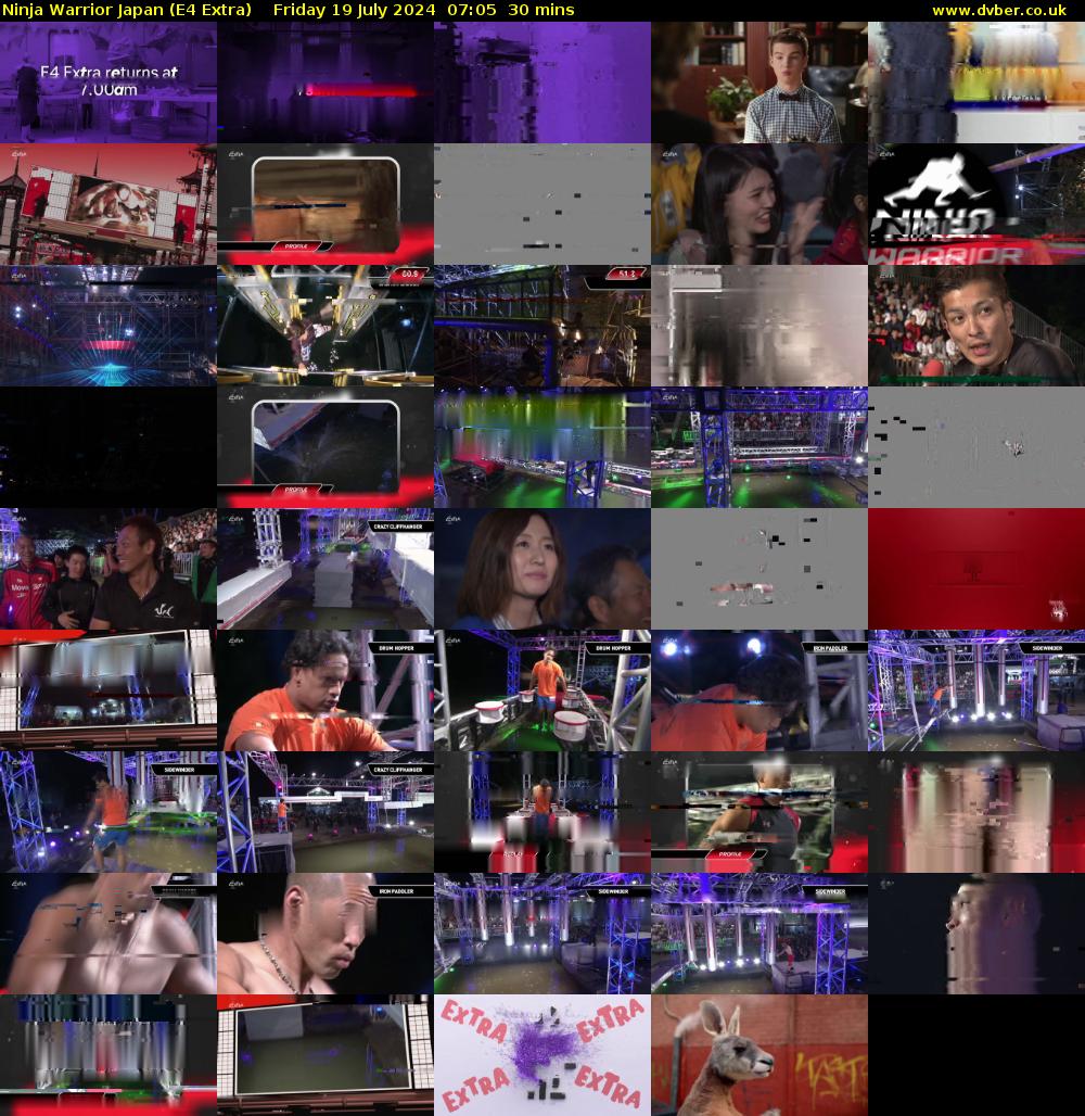Ninja Warrior Japan (E4 Extra) Friday 19 July 2024 07:05 - 07:35