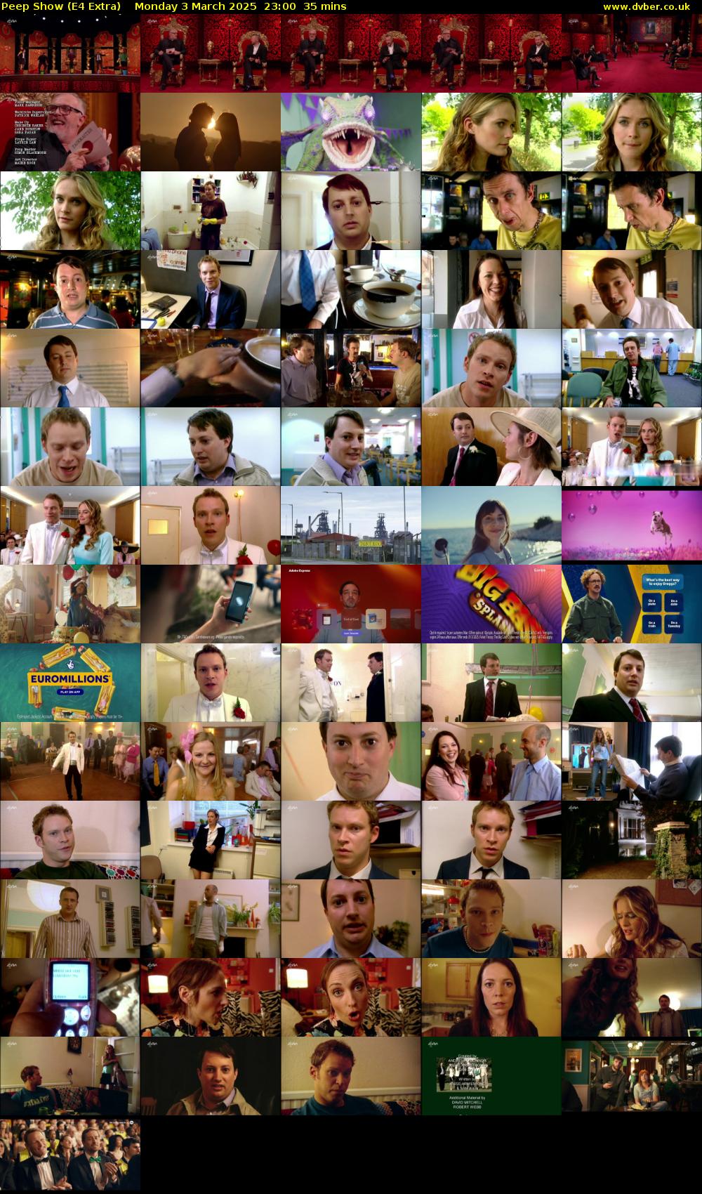 Peep Show (E4 Extra) Monday 3 March 2025 23:00 - 23:35
