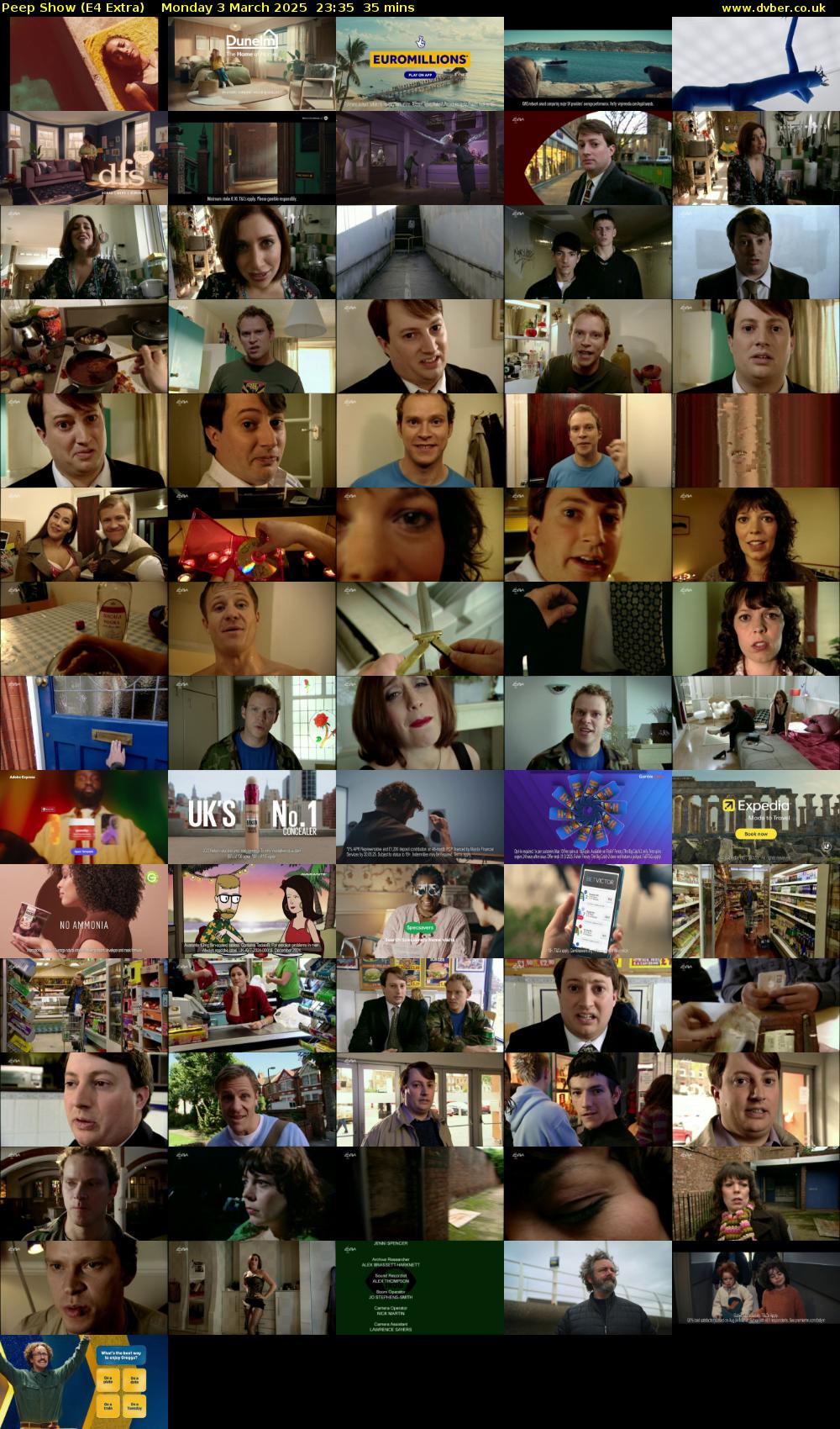 Peep Show (E4 Extra) Monday 3 March 2025 23:35 - 00:10