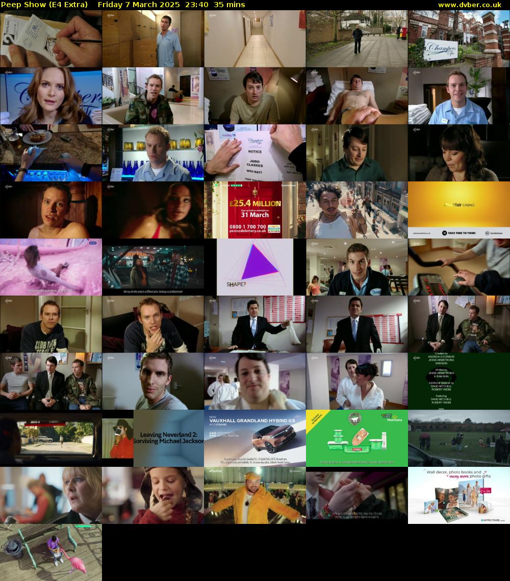 Peep Show (E4 Extra) Friday 7 March 2025 23:40 - 00:15
