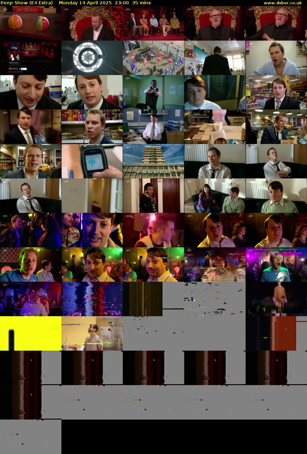 Peep Show (E4 Extra) Monday 14 April 2025 23:00 - 23:35