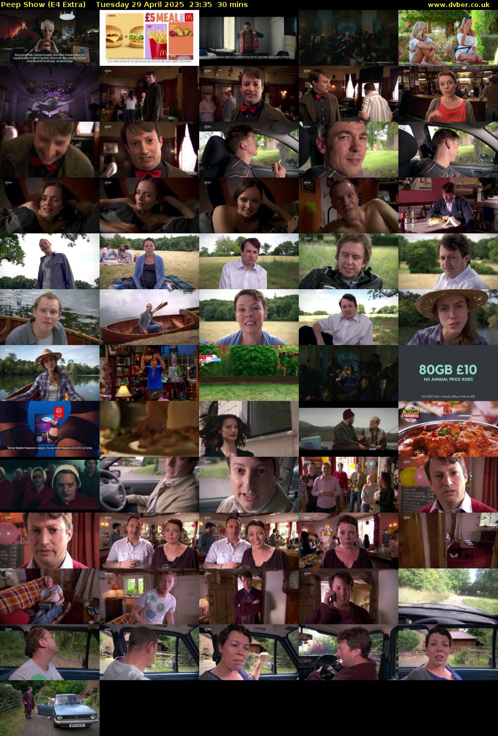 Peep Show (E4 Extra) Tuesday 29 April 2025 23:35 - 00:05
