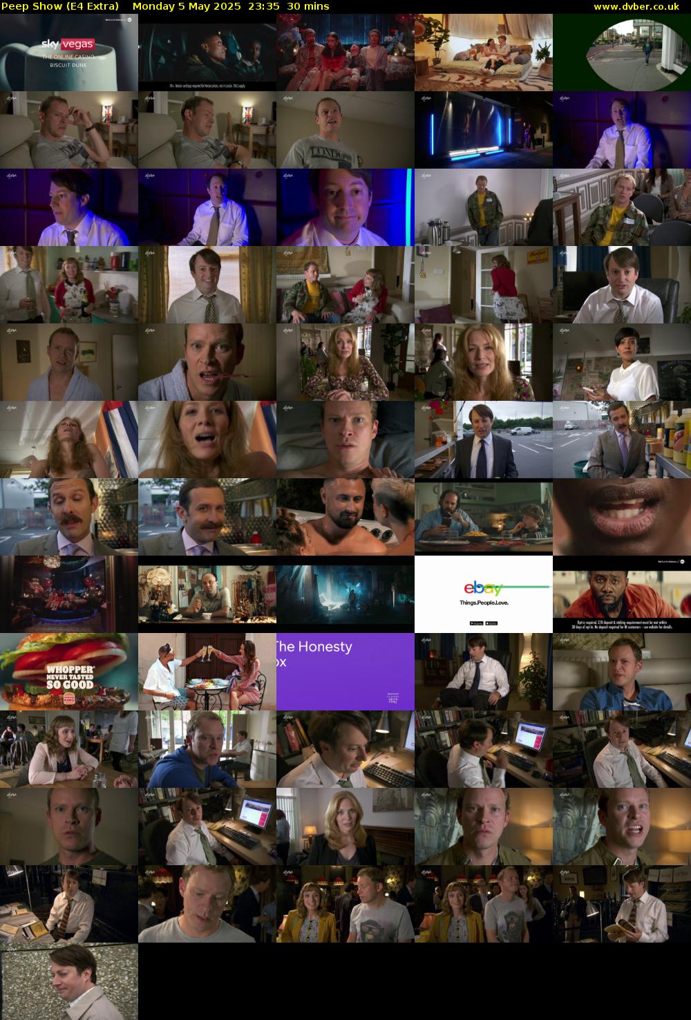 Peep Show (E4 Extra) Monday 5 May 2025 23:35 - 00:05