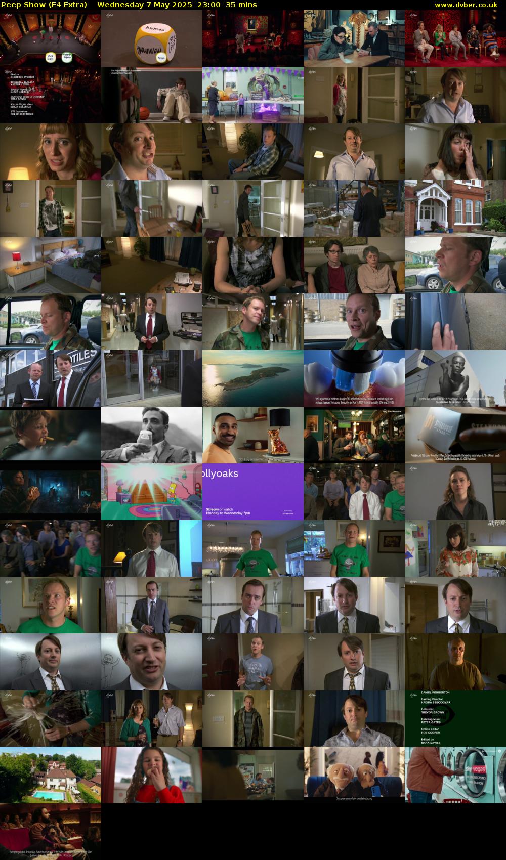 Peep Show (E4 Extra) Wednesday 7 May 2025 23:00 - 23:35