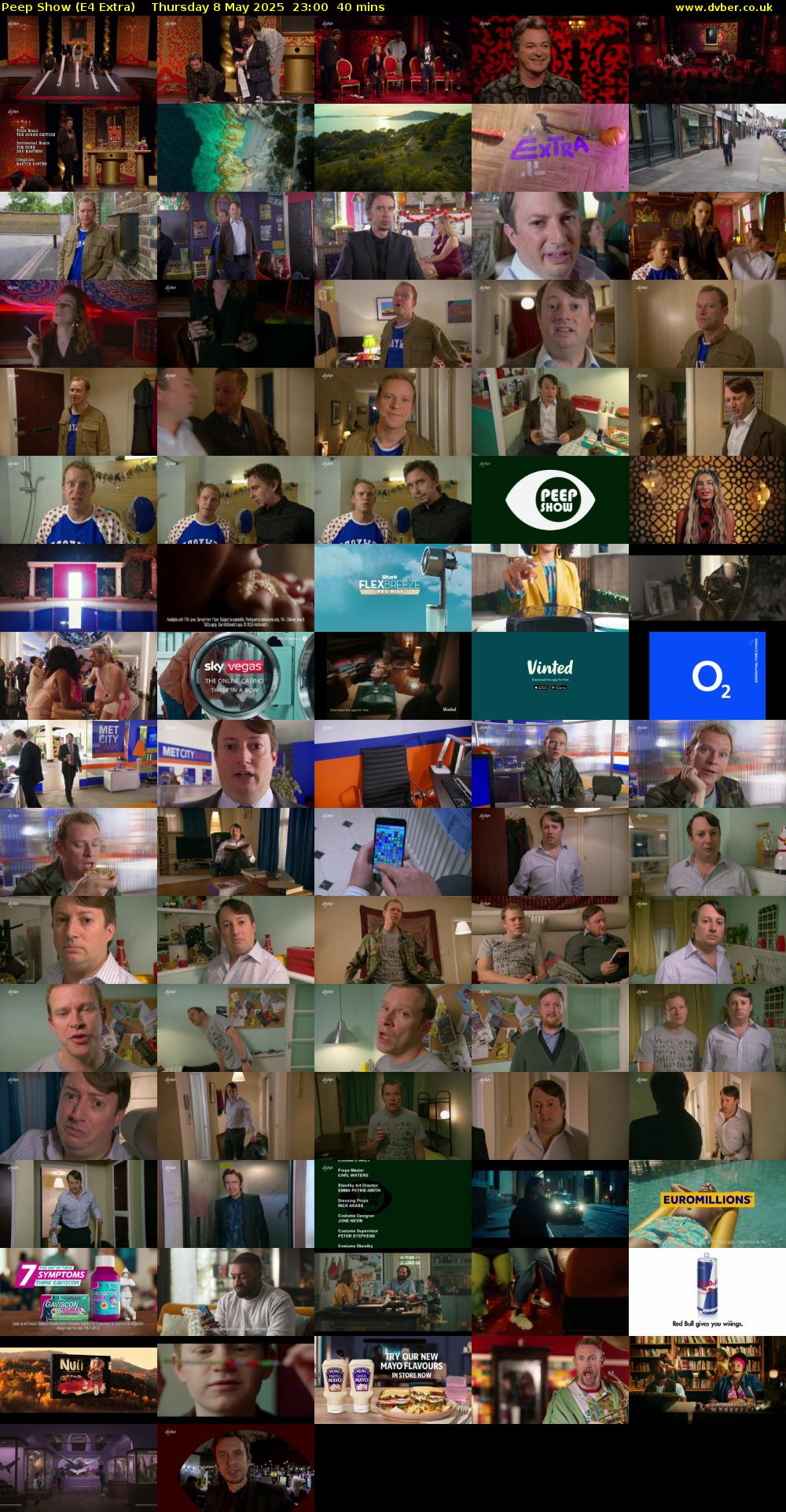 Peep Show (E4 Extra) Thursday 8 May 2025 23:00 - 23:40