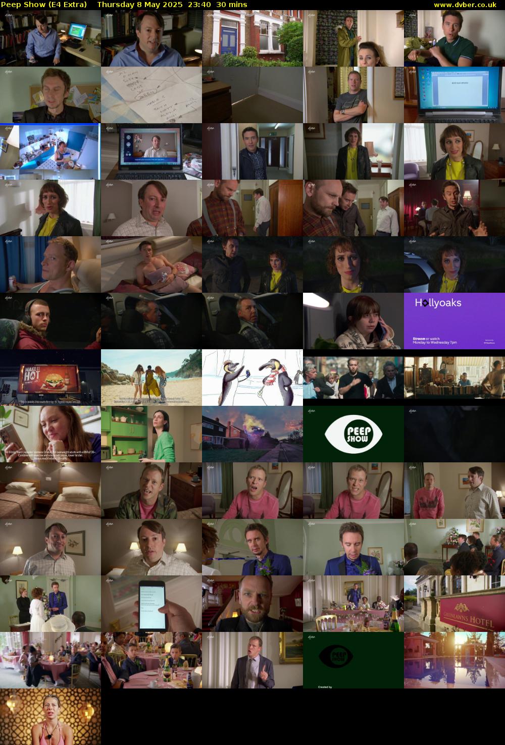 Peep Show (E4 Extra) Thursday 8 May 2025 23:40 - 00:10
