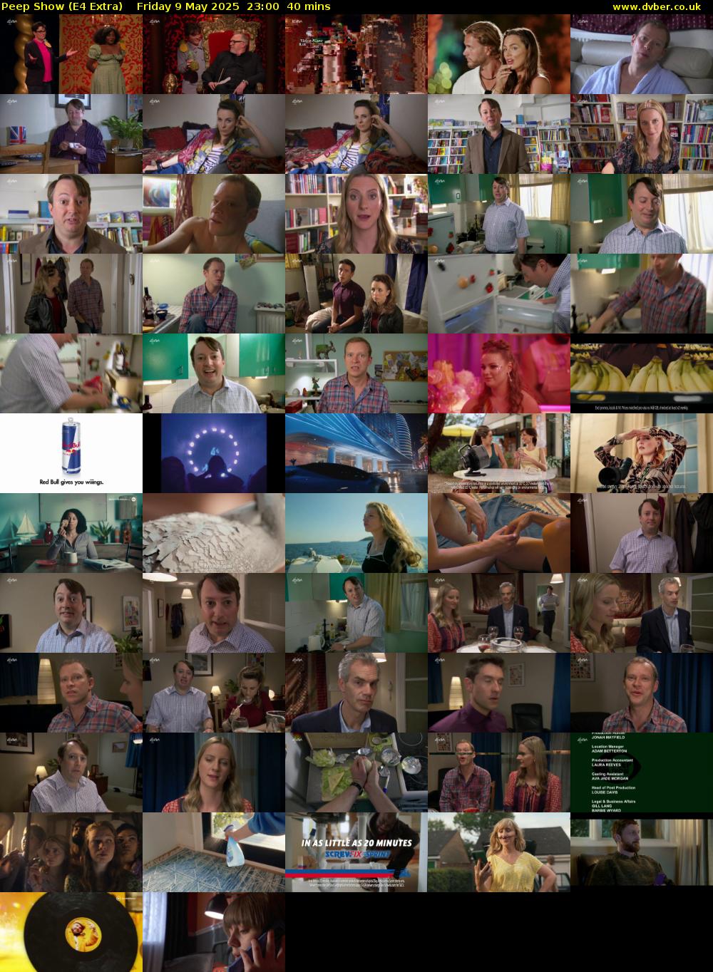Peep Show (E4 Extra) Friday 9 May 2025 23:00 - 23:40
