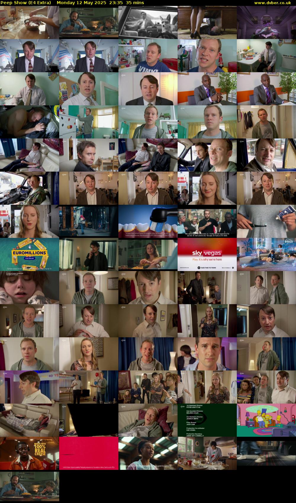 Peep Show (E4 Extra) Monday 12 May 2025 23:35 - 00:10