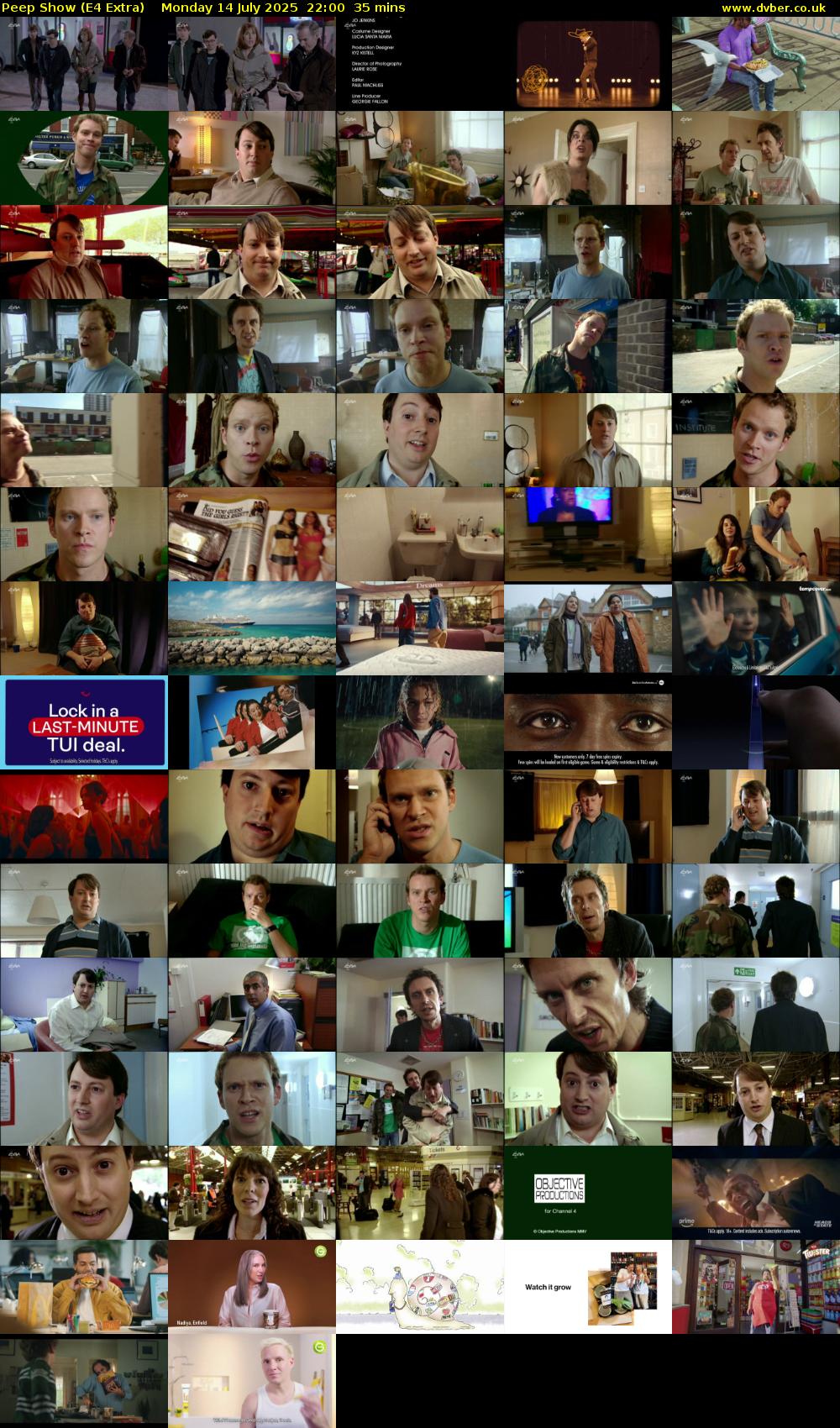 Peep Show (E4 Extra) Monday 14 July 2025 22:00 - 22:35