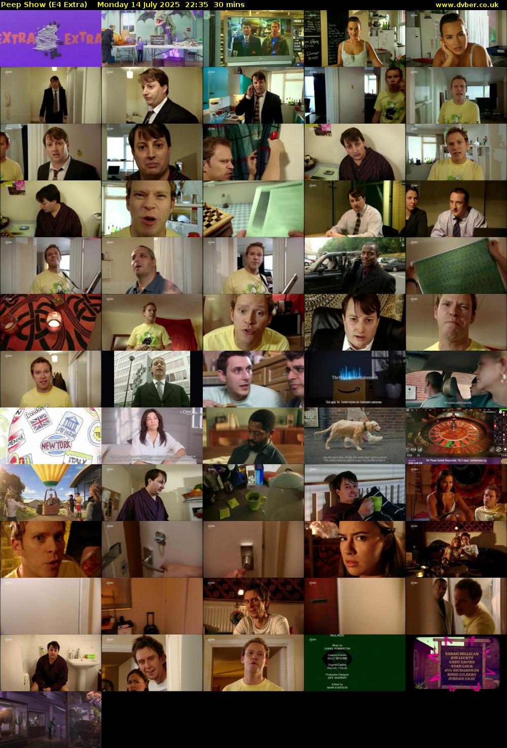 Peep Show (E4 Extra) Monday 14 July 2025 22:35 - 23:05