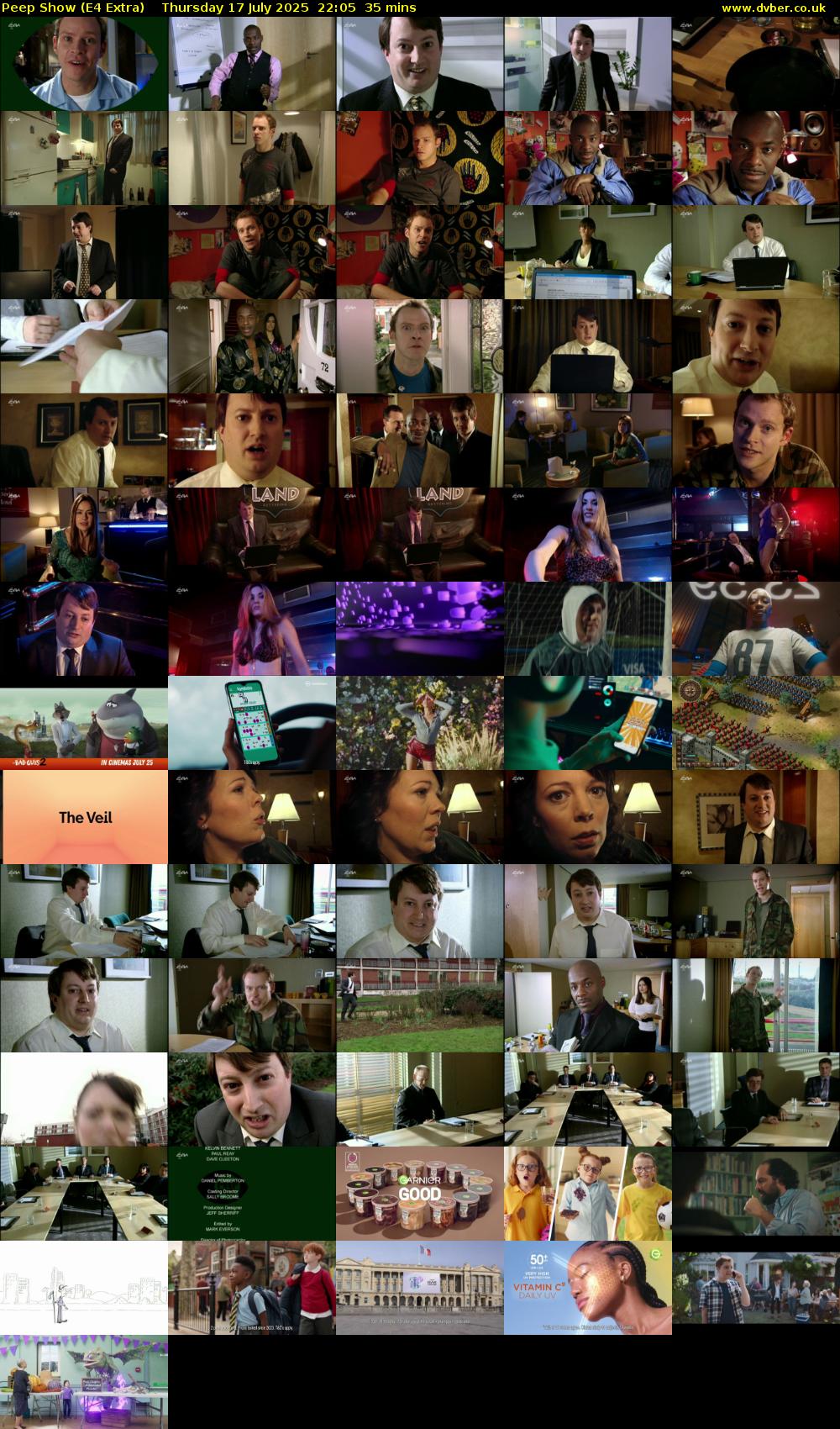 Peep Show (E4 Extra) Thursday 17 July 2025 22:05 - 22:40