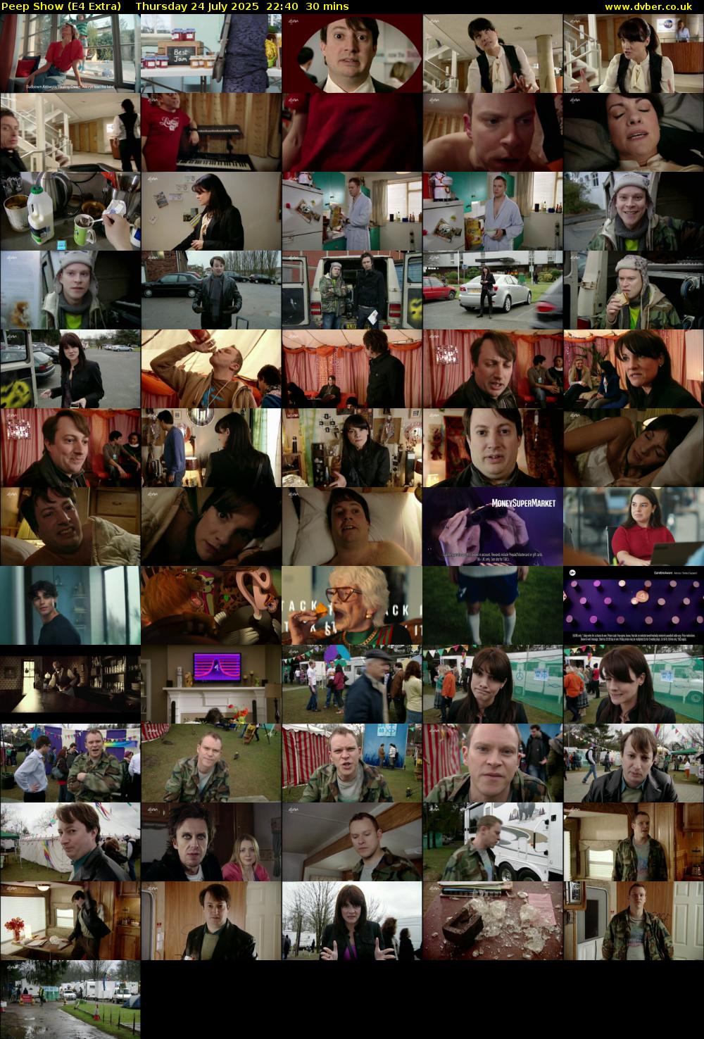 Peep Show (E4 Extra) Thursday 24 July 2025 22:40 - 23:10