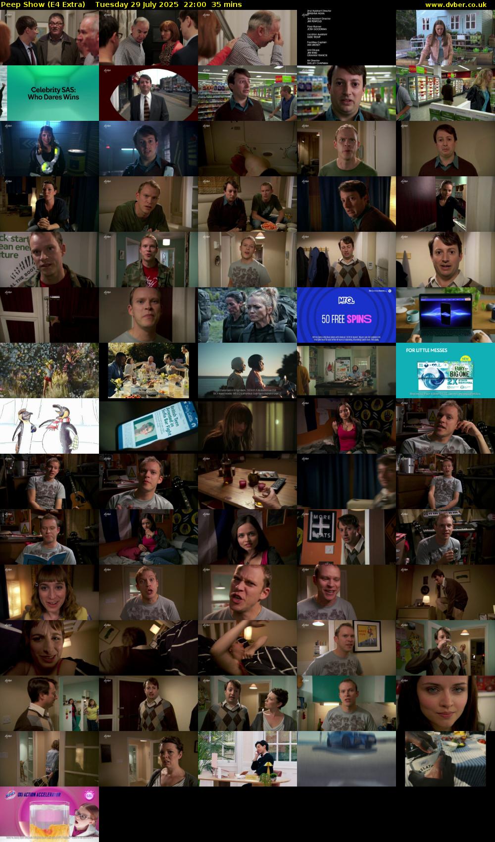 Peep Show (E4 Extra) Tuesday 29 July 2025 22:00 - 22:35