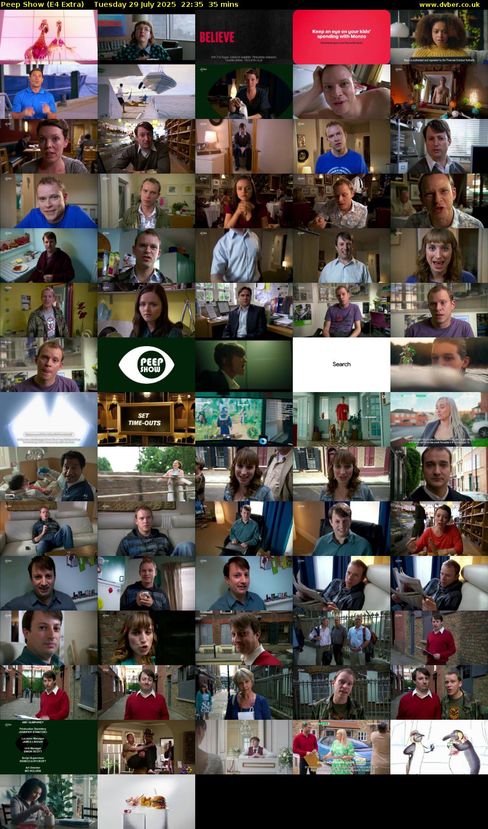 Peep Show (E4 Extra) Tuesday 29 July 2025 22:35 - 23:10
