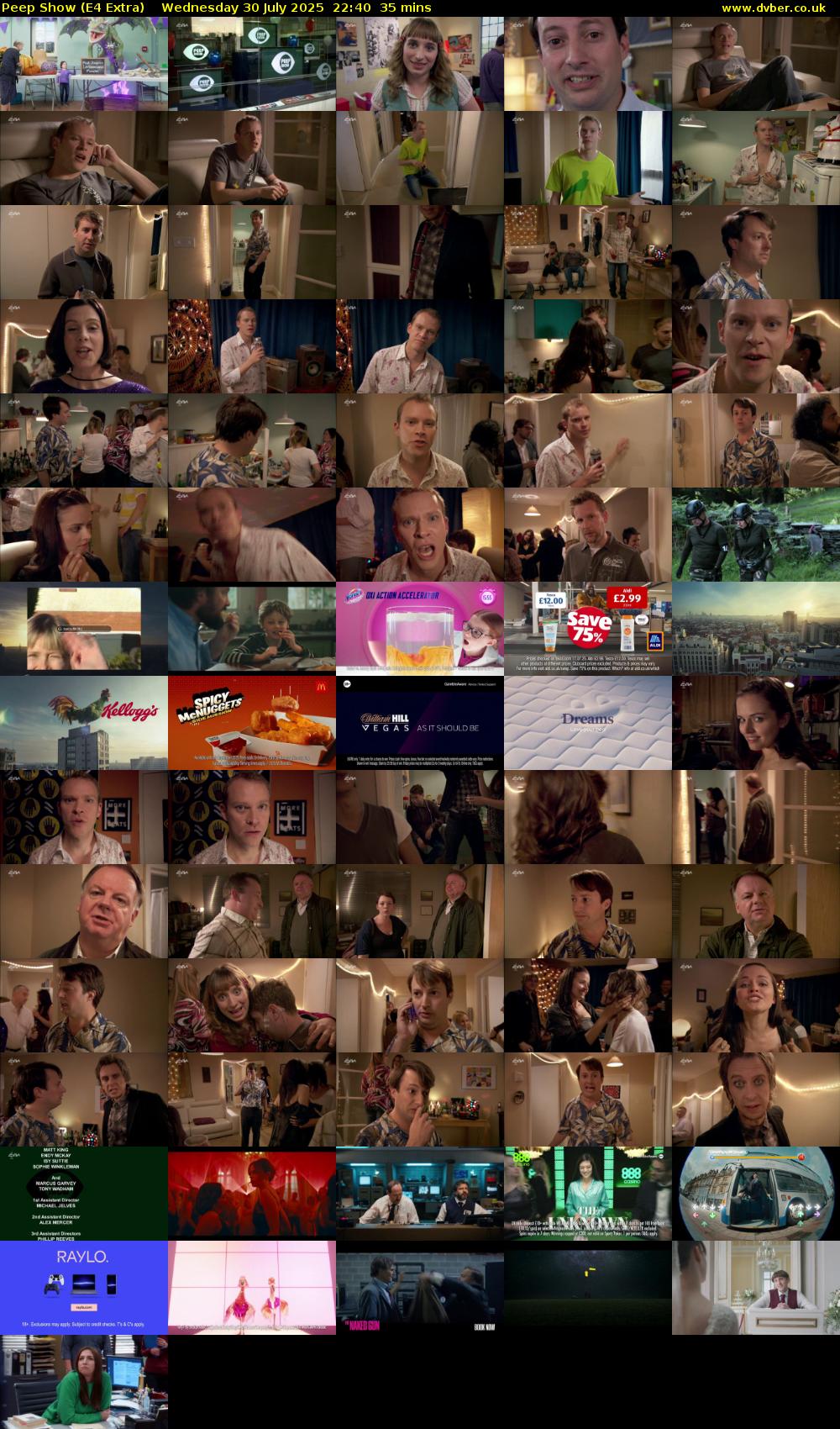 Peep Show (E4 Extra) Wednesday 30 July 2025 22:40 - 23:15