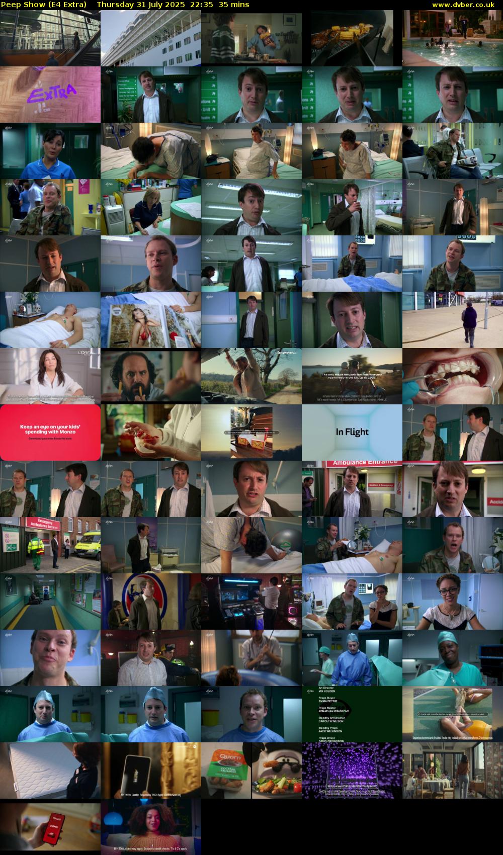 Peep Show (E4 Extra) Thursday 31 July 2025 22:35 - 23:10