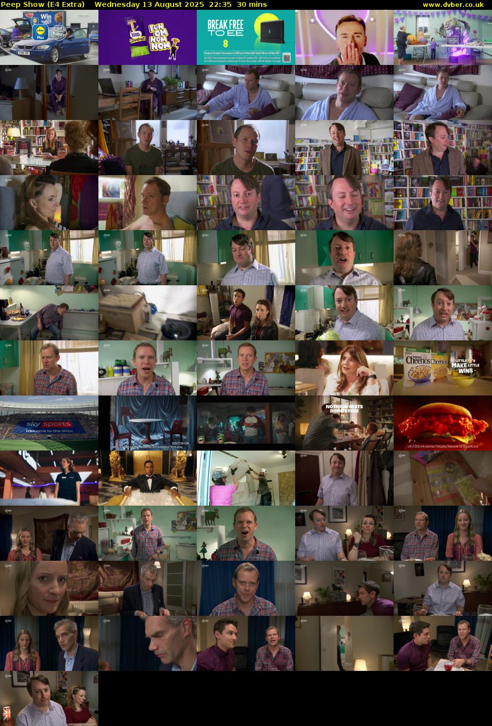Peep Show (E4 Extra) Wednesday 13 August 2025 22:35 - 23:05