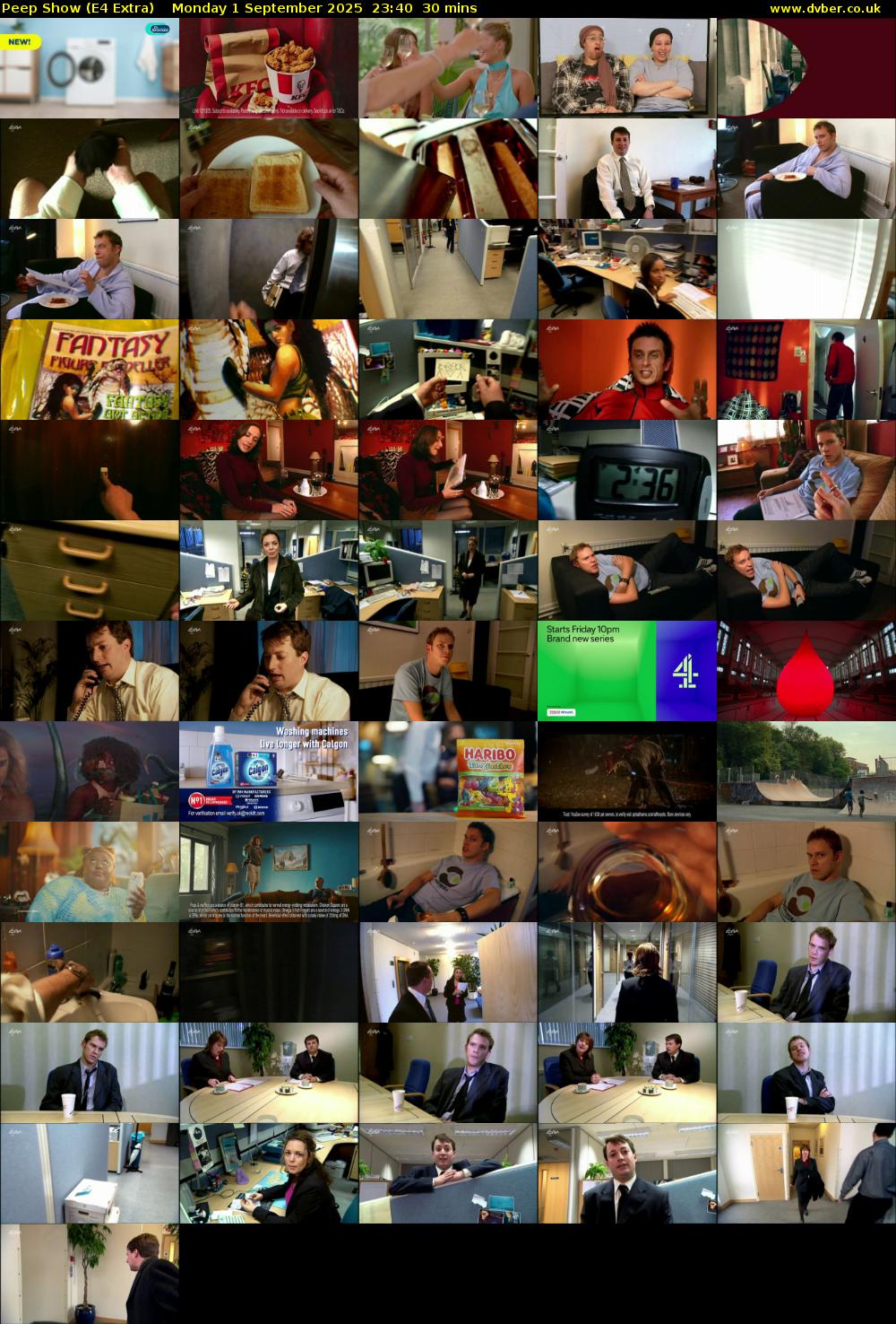 Peep Show (E4 Extra) Monday 1 September 2025 23:40 - 00:10