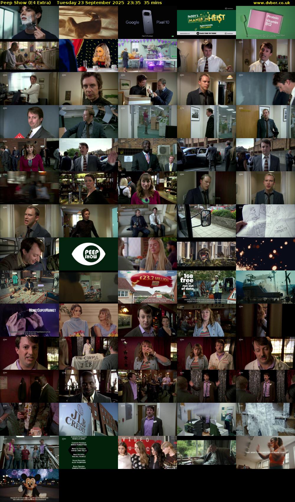 Peep Show (E4 Extra) Tuesday 23 September 2025 23:35 - 00:10