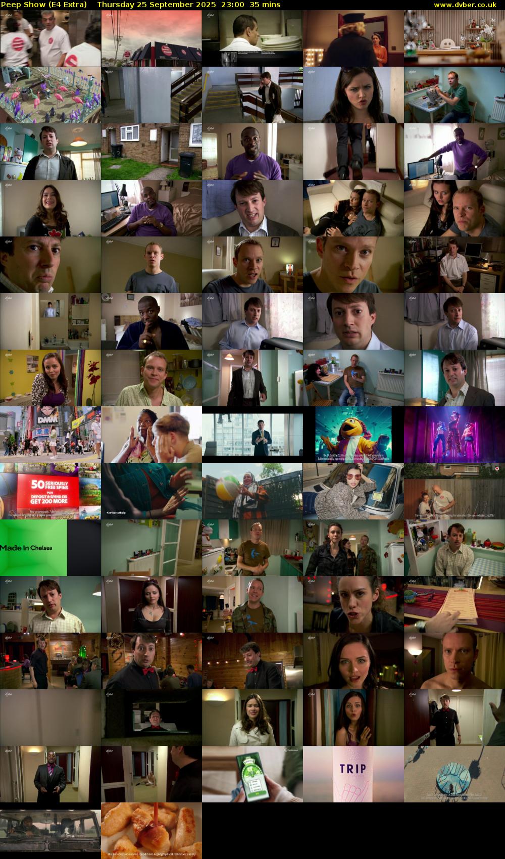 Peep Show (E4 Extra) Thursday 25 September 2025 23:00 - 23:35