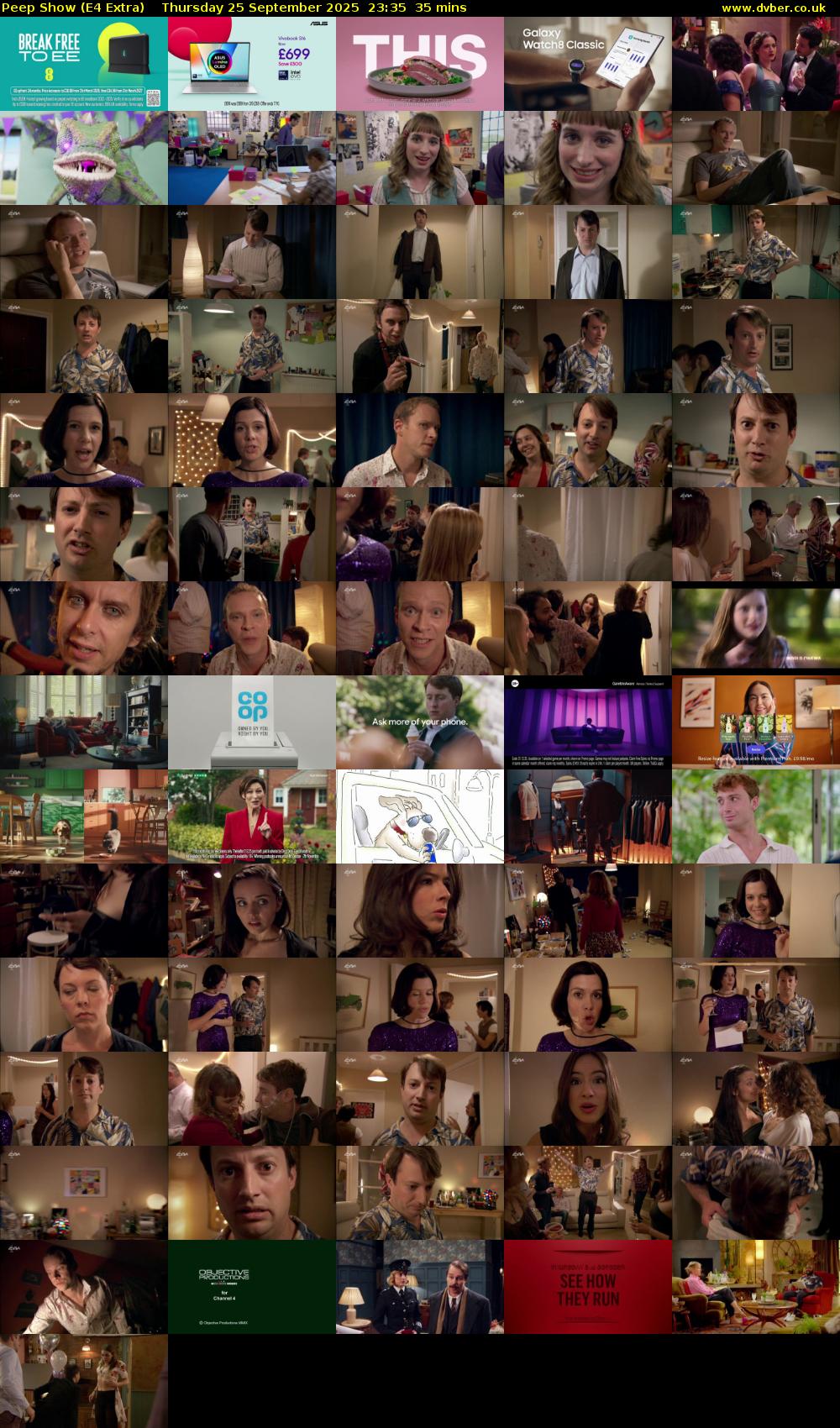 Peep Show (E4 Extra) Thursday 25 September 2025 23:35 - 00:10