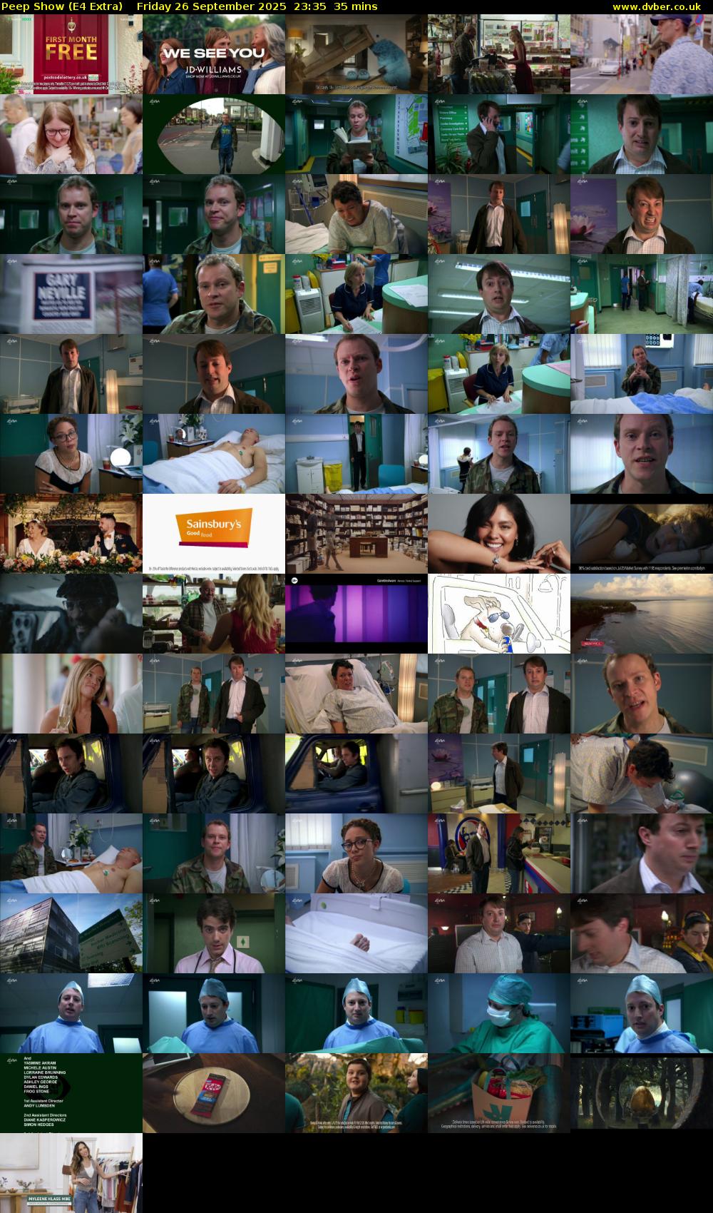 Peep Show (E4 Extra) Friday 26 September 2025 23:35 - 00:10