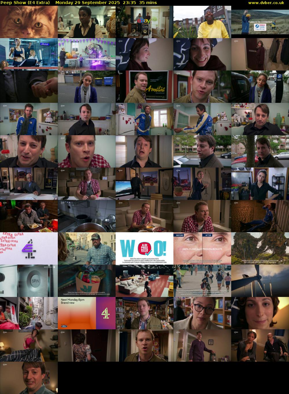 Peep Show (E4 Extra) Monday 29 September 2025 23:35 - 00:10