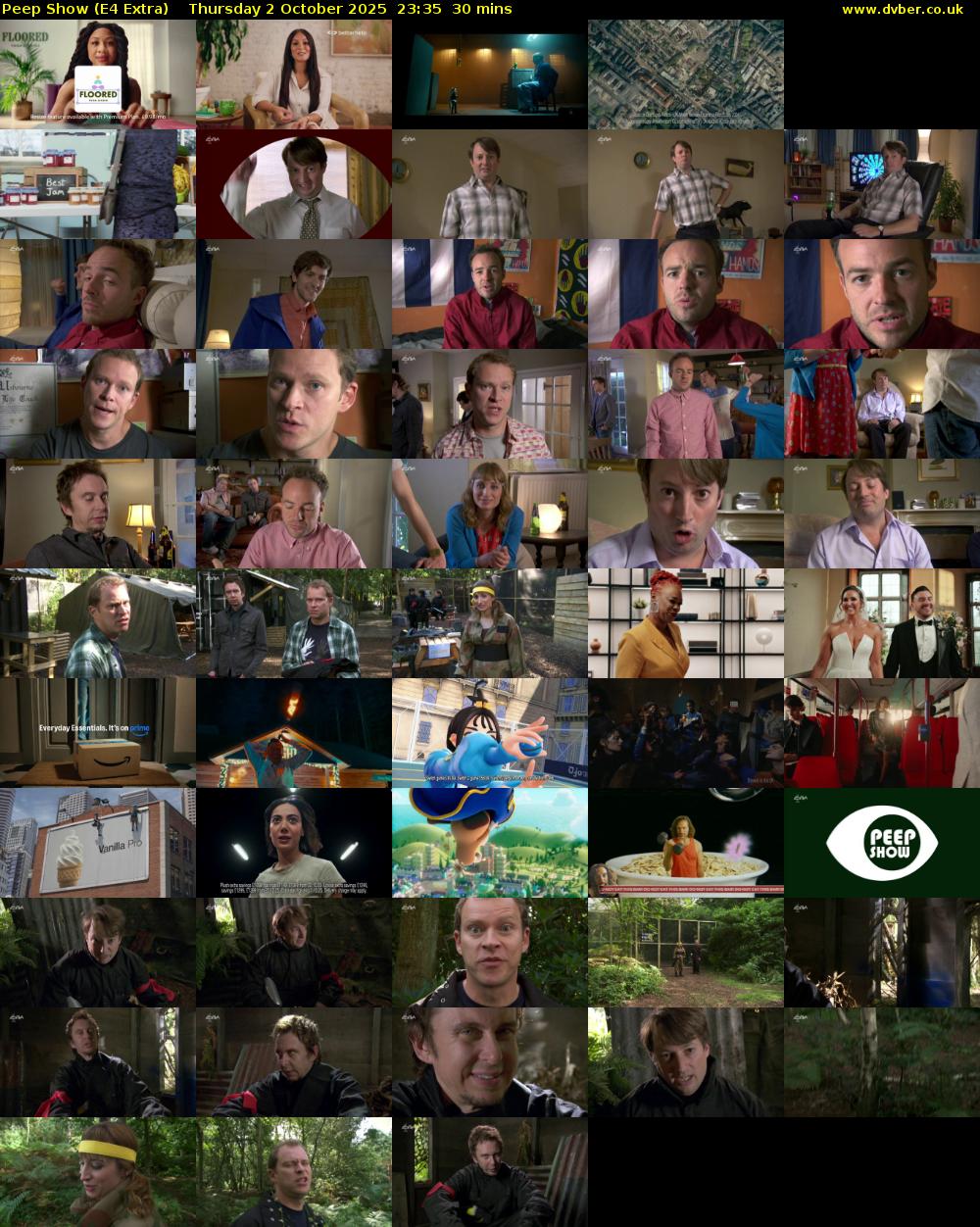 Peep Show (E4 Extra) Thursday 2 October 2025 23:35 - 00:05