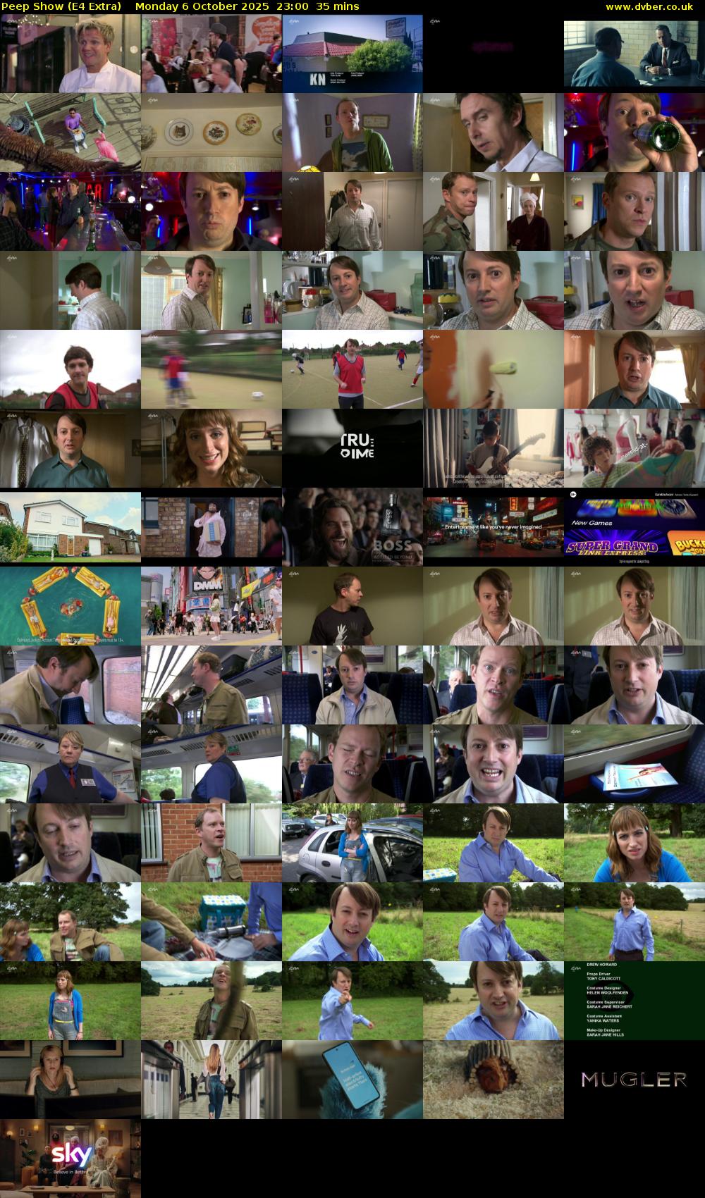 Peep Show (E4 Extra) Monday 6 October 2025 23:00 - 23:35