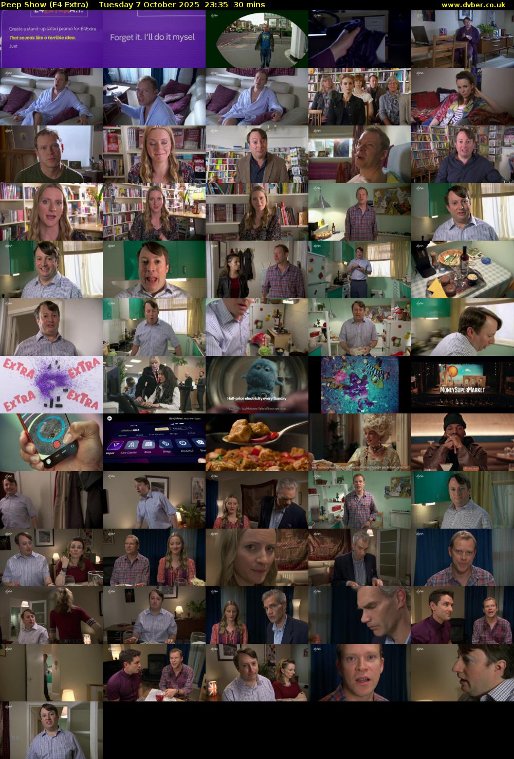 Peep Show (E4 Extra) Tuesday 7 October 2025 23:35 - 00:05