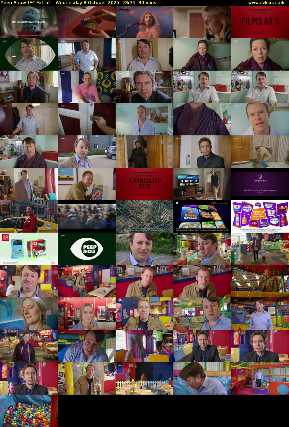 Peep Show (E4 Extra) Wednesday 8 October 2025 23:35 - 00:05