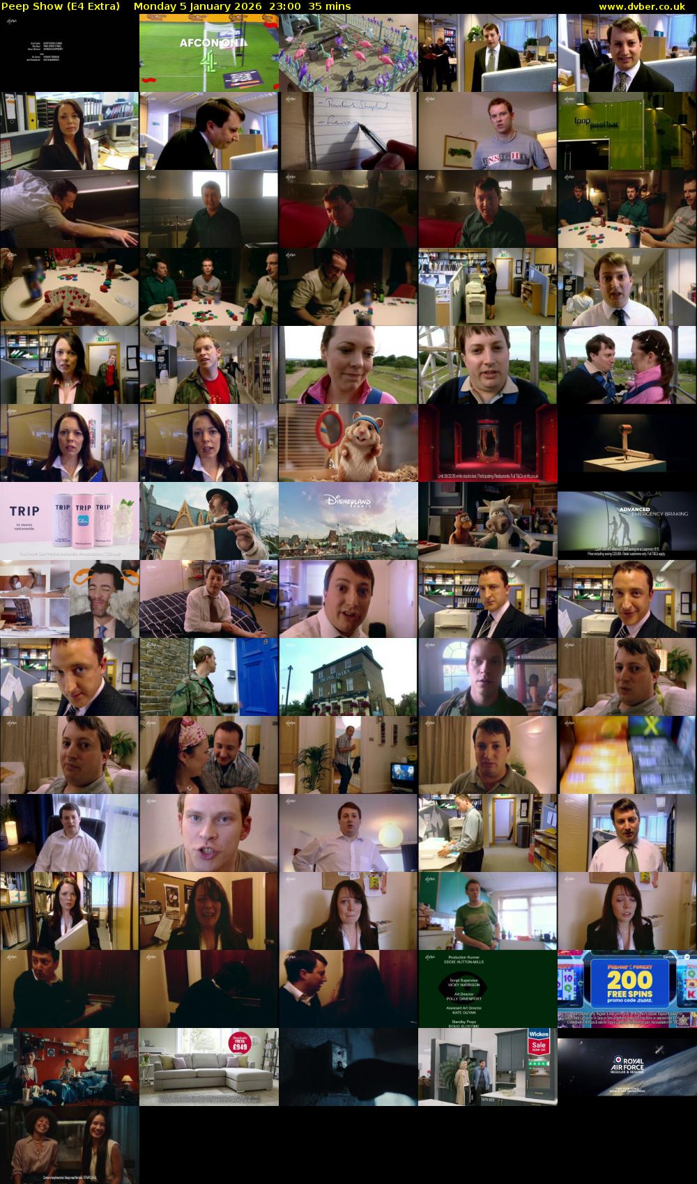 Peep Show (E4 Extra) Monday 5 January 2026 23:00 - 23:35