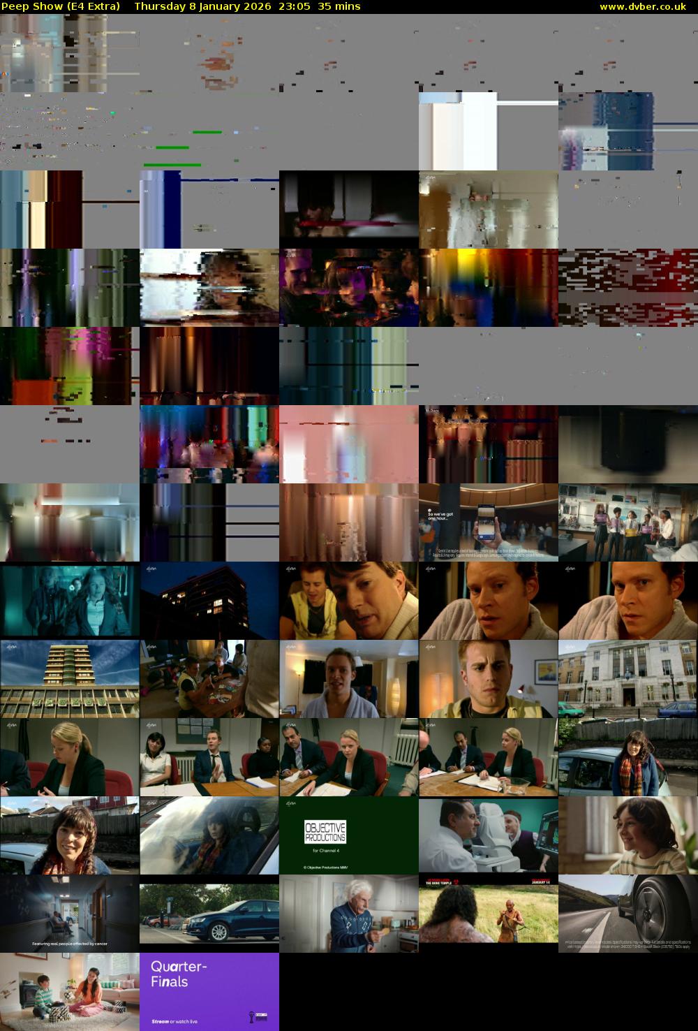 Peep Show (E4 Extra) Thursday 8 January 2026 23:05 - 23:40