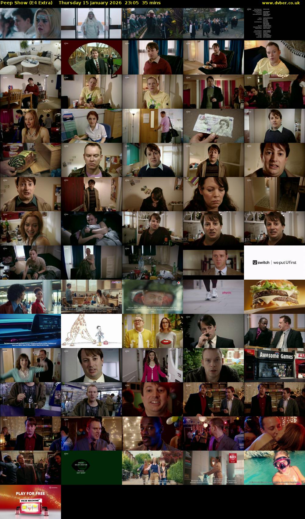 Peep Show (E4 Extra) Thursday 15 January 2026 23:05 - 23:40